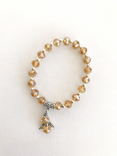 Pulsera Cristales Rayo Dorado en internet