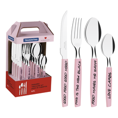 Juego de cubiertos Tramontina My Lovely Kitchen Rosado 16 piezas (copia)