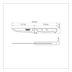 Cuchillos Tramontina 21116/075 Jumbo Polywood X 12 Piezas en internet