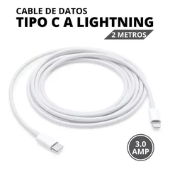 Cable Usb Tipo C A Lightning 2 Metros Carga Rápida Soul