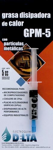 GRASA DISIPADORA DELTA GPM-5 5CC CON PARTÍCULAS METÁLICAS
