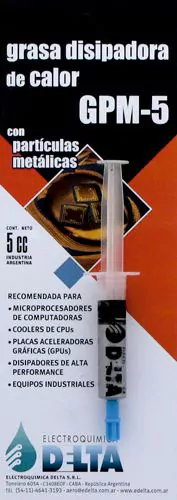 GRASA DISIPADORA DELTA GPM-5 5CC CON PARTÍCULAS METÁLICAS