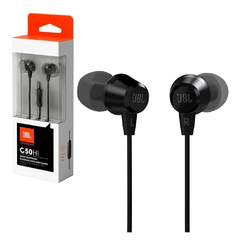 Auriculares c/mic JBL C50Hi negro
