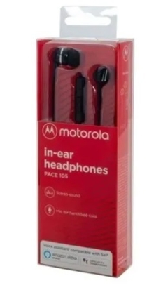 Auriculares In Ear Motorola Pace 105 Negros - comprar online