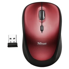 MOUSE INALAMBRICO TRUST YVI BLANCO/ROJO - comprar online
