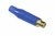 Ficha Rca Amphenol Acjr Blu Conector Hembra Azul Cable