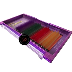 Pestañas Para Extension Fluor Mix (9, 11 ,13mm)