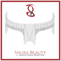 Regla Calibradora Flexible Para Cejas Microblading