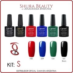 ¡OFERTA! - Kit 4 Colores Esmalte Canni Gel UV/LED + Top + Base - - tienda online