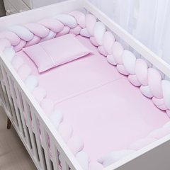 Trança De Malha Baby Joy Essence - Branco Com Rosa - comprar online