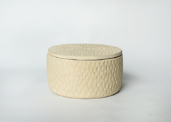Portavelas Cardón + vela aromática - Paula Cardinale Estudio Ceramica 