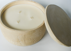 Portavelas Natura + vela aromática - comprar online