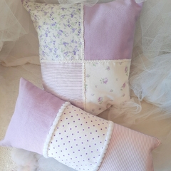 Dúo Almohadones "SO SHABBY VIOLETA"