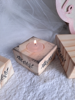 Set x 3 Posa Velas "BOSQUE" - comprar online