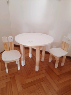 juego de Mesa y Sillas Infantiles Nórdico "BUNNY" - ¿Como Queda?