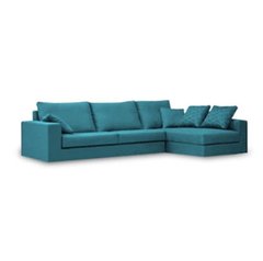 Sillón esquinero Roma, tapizado en pana o lino - comprar online