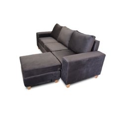 Sillón Esquinero Móvil Premium 3 cuerpos tapizado en Pana