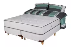 COLCHON Y SOMMIER 2 X 2 + 1 RESPALDO LINO 2 METROS - tienda PRODOTTO