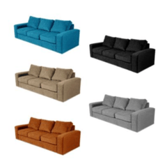 Sillón de 3 cuerpos Barcelona tapizado en chenille - comprar online