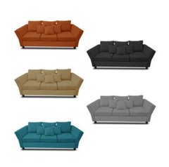 Sillón NYK 3 cuerpos tapizado en chenille - comprar online