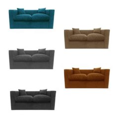 Sillón París de 2 cuerpos tapizado en Chenille - comprar online