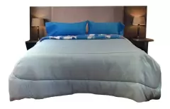 COLCHON Y SOMMIER KING 180 X 190 + 1 RESPALDO LINO 180 KING
