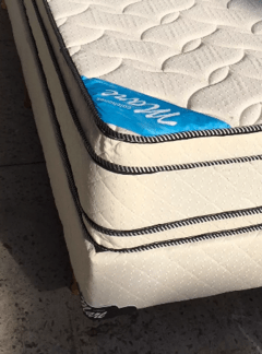 COLCHON Y SOMMIER DE RESORTES MARE SUPER KING SIZE 2 X 2 - tienda online