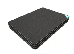 COLCHON DE RESORTES BLACK 1 PLAZA Y MEDIA 100 X 190 - comprar online