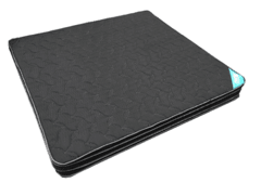 COLCHON DE RESORTES BLACK 1 PLAZA Y MEDIA 90 X 190 - comprar online