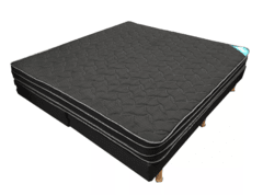 COLCHON Y SOMMIER DE RESORTES BLACK QUEEN 160 x 190