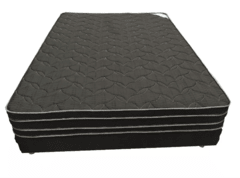 COLCHON Y SOMMIER DE RESORTES BLACK 1 PLAZA 80 x 190 en internet