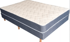 COLCHON Y SOMMIER DE RESORTES 2 PLAZAS 130 X 190