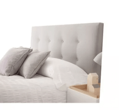 COMBO VENECIA -- COLCHON Y SOMMIER DE RESORTES 2 PLAZAS 130 X 190 + 1 RESPALDO CON 6 BOTONES (BLANCO NEGRO O BEIGE)+ SABANAS + ACOLCHADO + 2 ALMOHADAS en internet