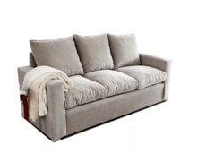 Sillon Sofa 3 Cuerpos Chenille Doble Almohadon Placa Soft en internet