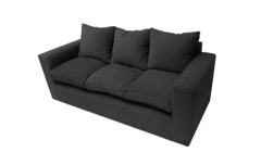Sillon Sofa 3 Cuerpos Chenille Doble Almohadon Placa Soft - tienda online