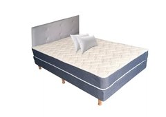 COMBO BARI -- COLCHON Y SOMMIER ESPUMA 1 1/2 PLAZA 90 X 190 + 1 RESPALDO + SABANA + ACOLCHADO + ALOMOHADA - comprar online