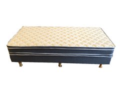 COMBO BARI -- COLCHON Y SOMMIER ESPUMA 1 1/2 PLAZA 90 X 190 + 1 RESPALDO + SABANA + ACOLCHADO + ALOMOHADA - tienda online
