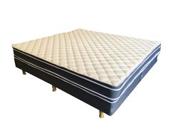 COLCHON Y SOMMIER ESPUMA QUEEN 160 X 190 - comprar online