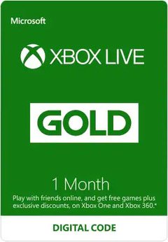 XBOX LIVE GOLD 1 MES