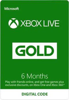 XBOX LIVE GOLD 6 MESES
