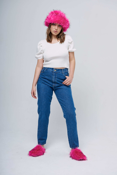 JEAN MOM - AZUL - tienda online