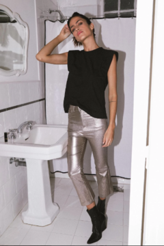 PANTALÓN RACHEL METALLIC - GOLD - tienda online
