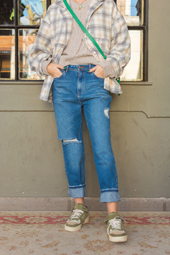 JEAN MOM BLUE - tienda online