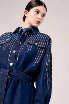 CAMPERA DIAMOND ROCK - AZUL en internet