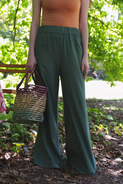 PANTALÓN LINO CAPRI - ARMY