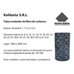 Tubo fibra de carbono D16x20 mm x L1000 mm en internet