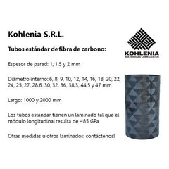 Tubo fibra de carbono D16x20 mm x L2000 mm en internet