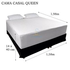 Capa Protetor Cama Box Queen Impermeável + 2 Pra Travesseiro - comprar online