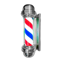 Barber Pole Poste de Barbeiro Sem Globo Gira e Acende 55cm Megan - comprar online