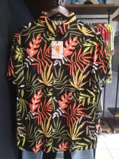 Camisa Fibrana VCP Negra Flores color